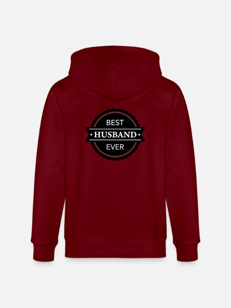 Best Husband ever - Stanley/Stella Unisex Bio-Kapuzenjacke CULTIVATOR - Burgunderrot