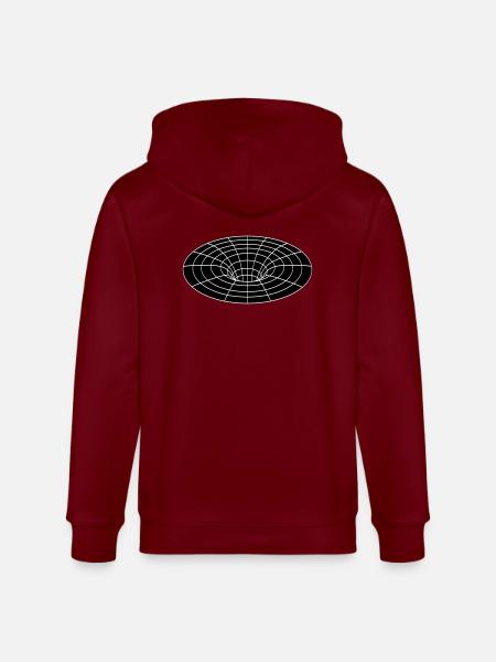 black hole - Stanley/Stella CULTIVATOR Unisex Organic Hooded Jacket - burgundy