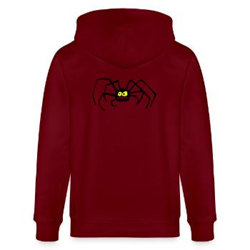 Die Spinne - Stanley/Stella Unisex Bio-Kapuzenjacke CULTIVATOR  - Burgunderrot - Hinten - Anna (173cm)
