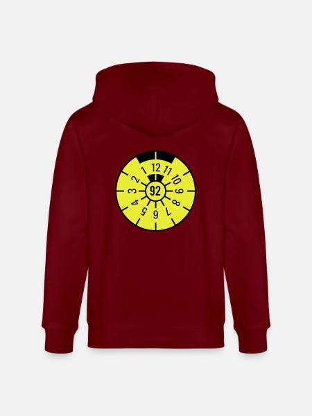TÜV 1992 - Stanley/Stella CULTIVATOR Unisex Organic Hooded Jacket - burgundy