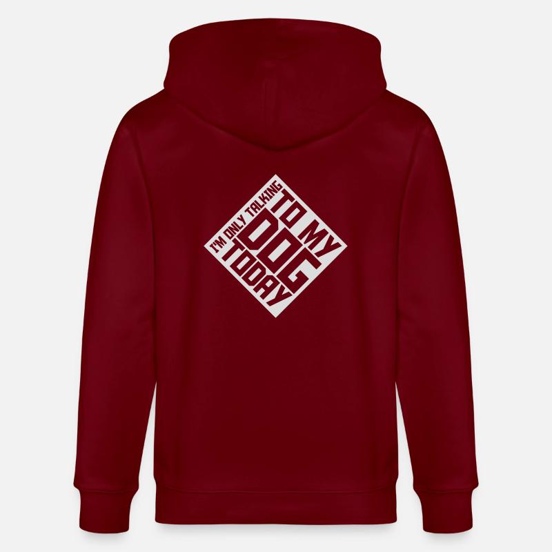 ne parler qu’au chien - Veste à capuche bio CULTIVATOR Stanley/Stella Unisexe - bordeaux