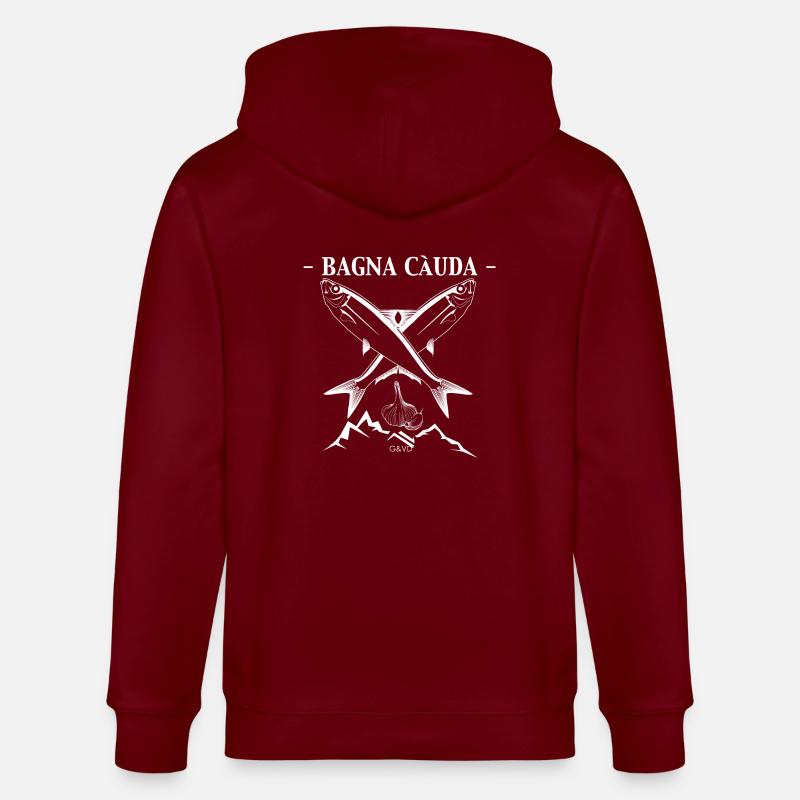 Bagna cauda - Stanley/Stella Unisex Bio-Kapuzenjacke CULTIVATOR  - Burgunderrot
