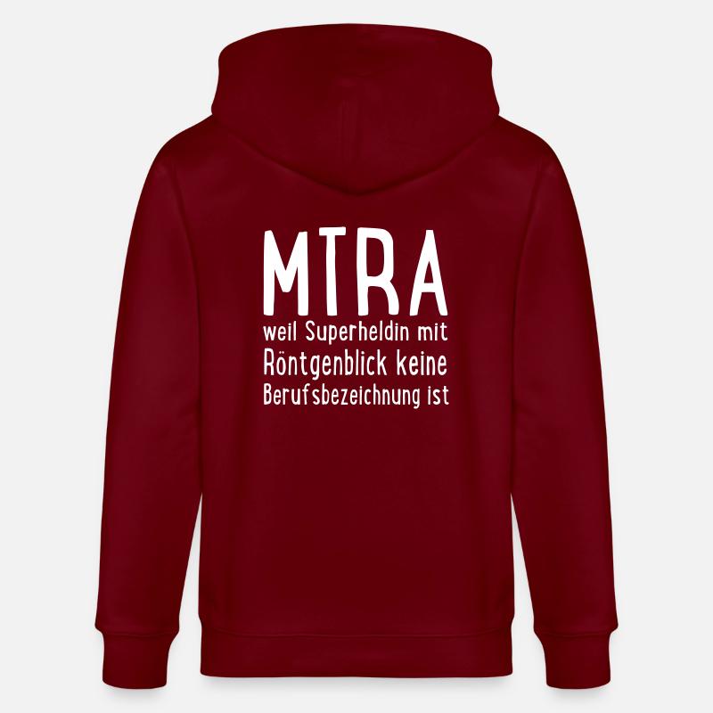 MTRA - Stanley/Stella Unisex Bio-Kapuzenjacke CULTIVATOR  - Burgunderrot