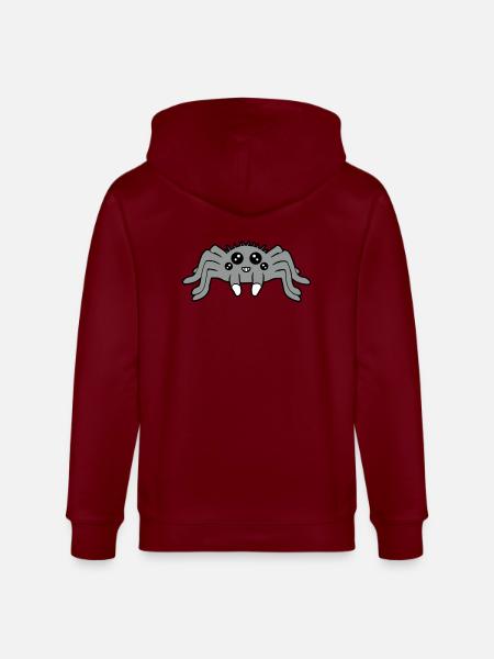 Design Small Spider - Stanley/Stella CULTIVATOR Unisex Organic Hooded Jacket - burgundy