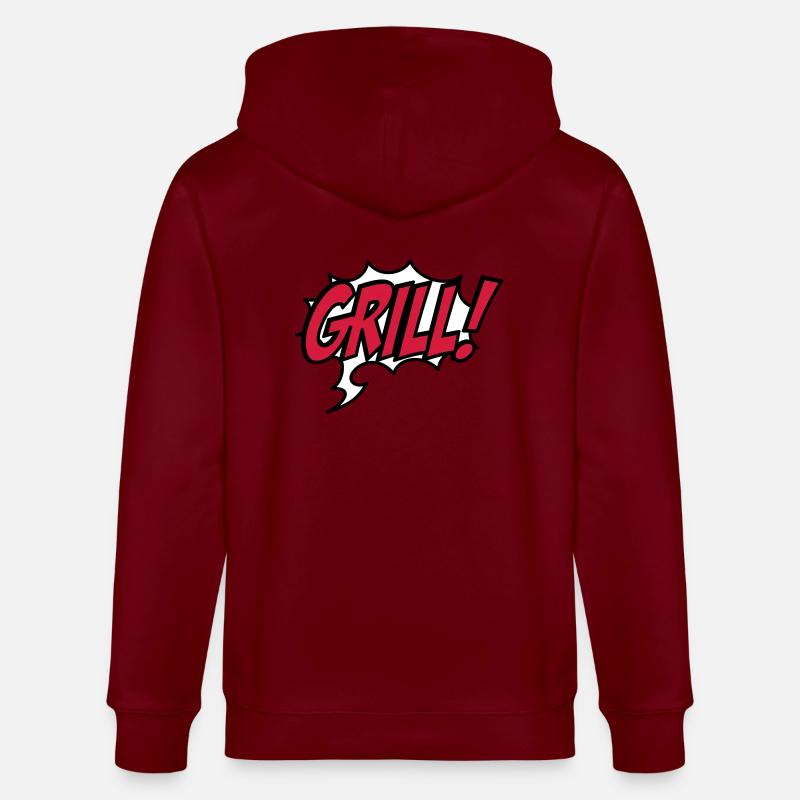 grillage - Veste à capuche bio CULTIVATOR Stanley/Stella Unisexe - bordeaux
