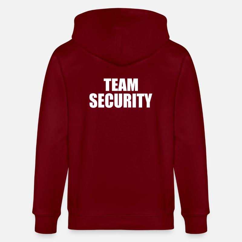 Team security - Stanley/Stella Unisex Bio-Kapuzenjacke CULTIVATOR - Burgunderrot
