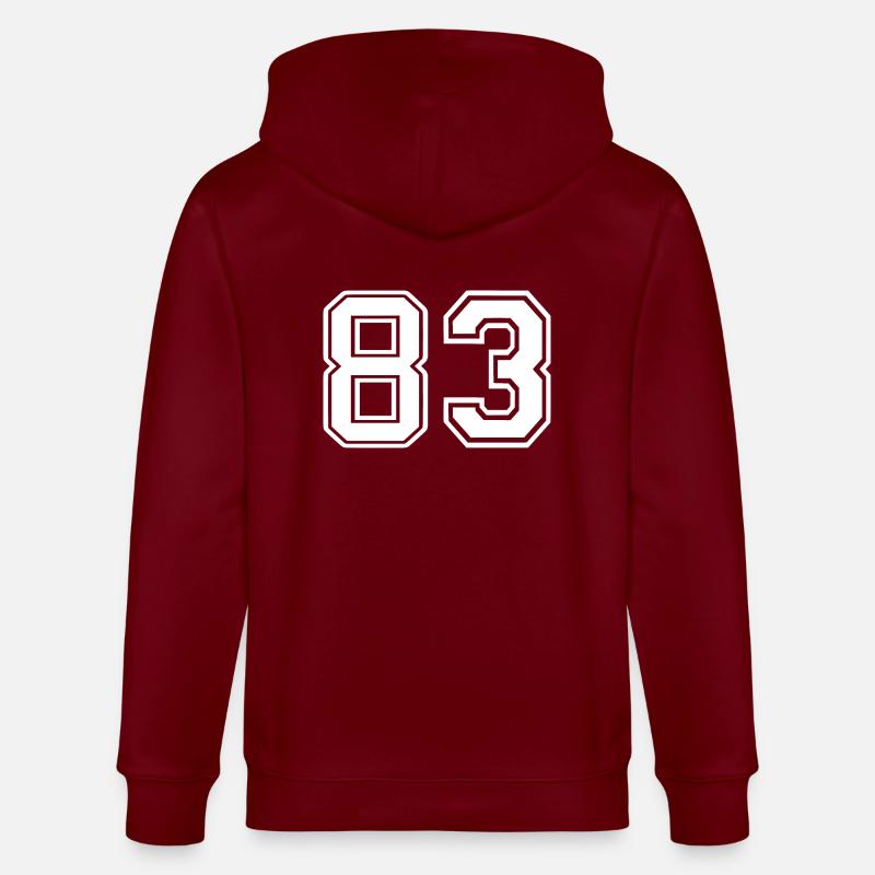 83 - Stanley/Stella Unisex Bio-Kapuzenjacke CULTIVATOR  - Burgunderrot