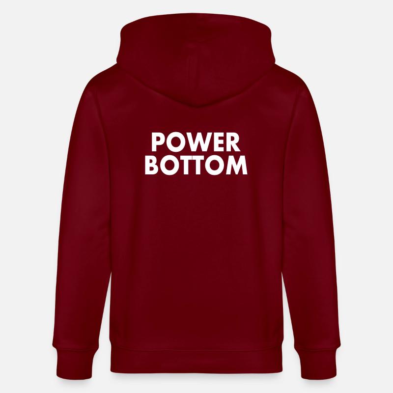 Power bottom - Veste à capuche bio CULTIVATOR Stanley/Stella Unisexe - bordeaux