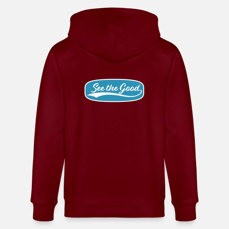 voir la bonne citation - Veste à capuche bio CULTIVATOR Stanley/Stella Unisexe - bordeaux