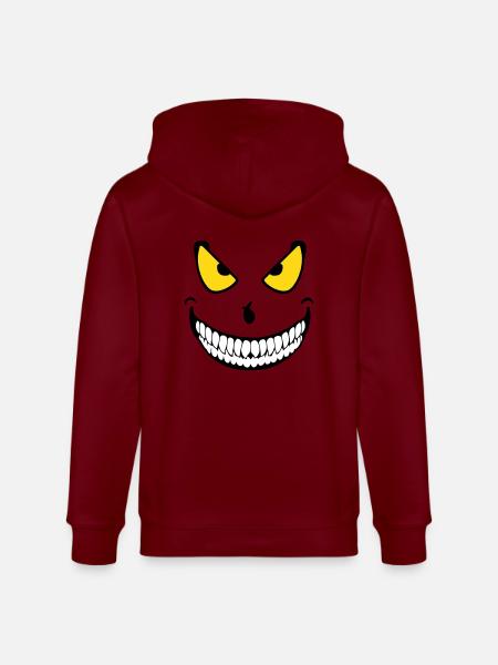 Halloween Monster (3c) - Stanley/Stella CULTIVATOR Unisex Organic Hooded Jacket - burgundy