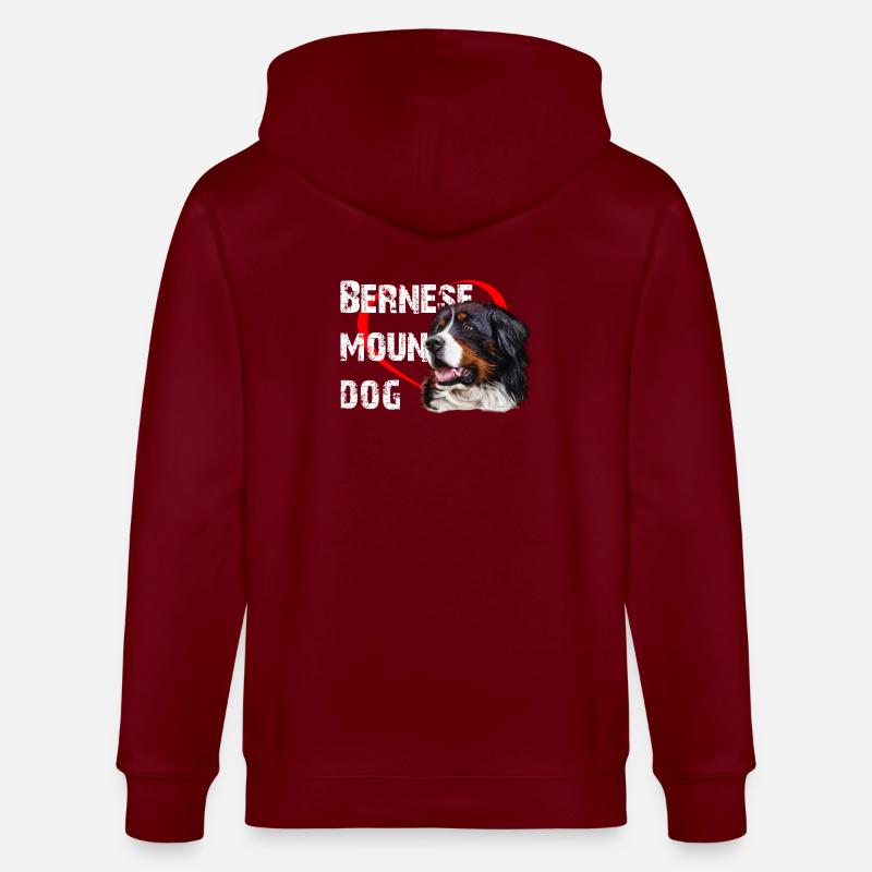 Bouvier bernois - Veste à capuche bio CULTIVATOR Stanley/Stella Unisexe - bordeaux
