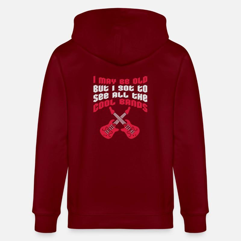 I may be old - Stanley/Stella Unisex Bio-Kapuzenjacke CULTIVATOR  - Burgunderrot