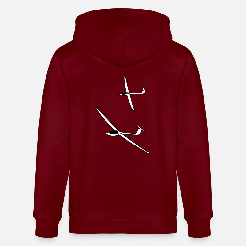 gliding glider pilot - Veste à capuche bio CULTIVATOR Stanley/Stella Unisexe - bordeaux