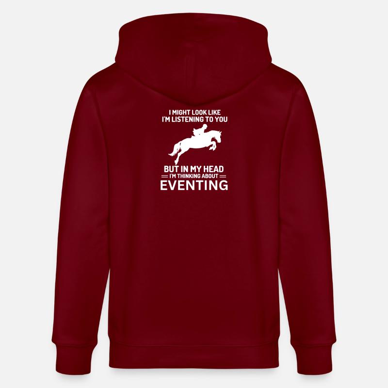 Cavalier Citation Réfléchie Conception - Veste à capuche bio CULTIVATOR Stanley/Stella Unisexe - bordeaux