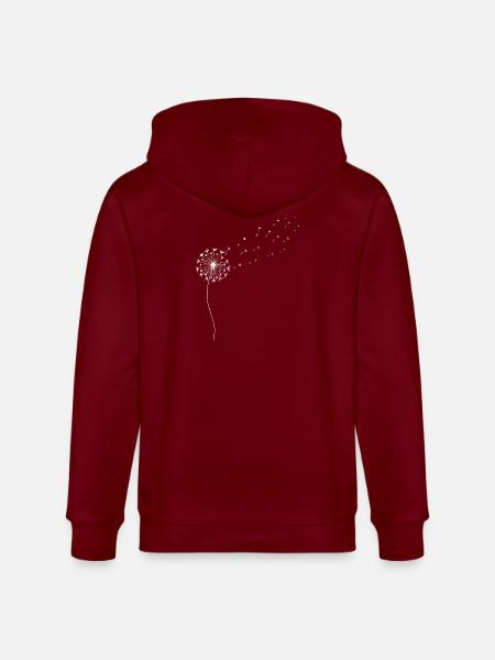 Pissenlit - Veste à capuche bio CULTIVATOR Stanley/Stella Unisexe - bordeaux
