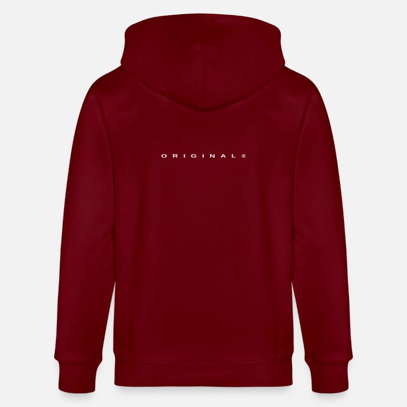 Langue source - Veste à capuche bio CULTIVATOR Stanley/Stella Unisexe - bordeaux