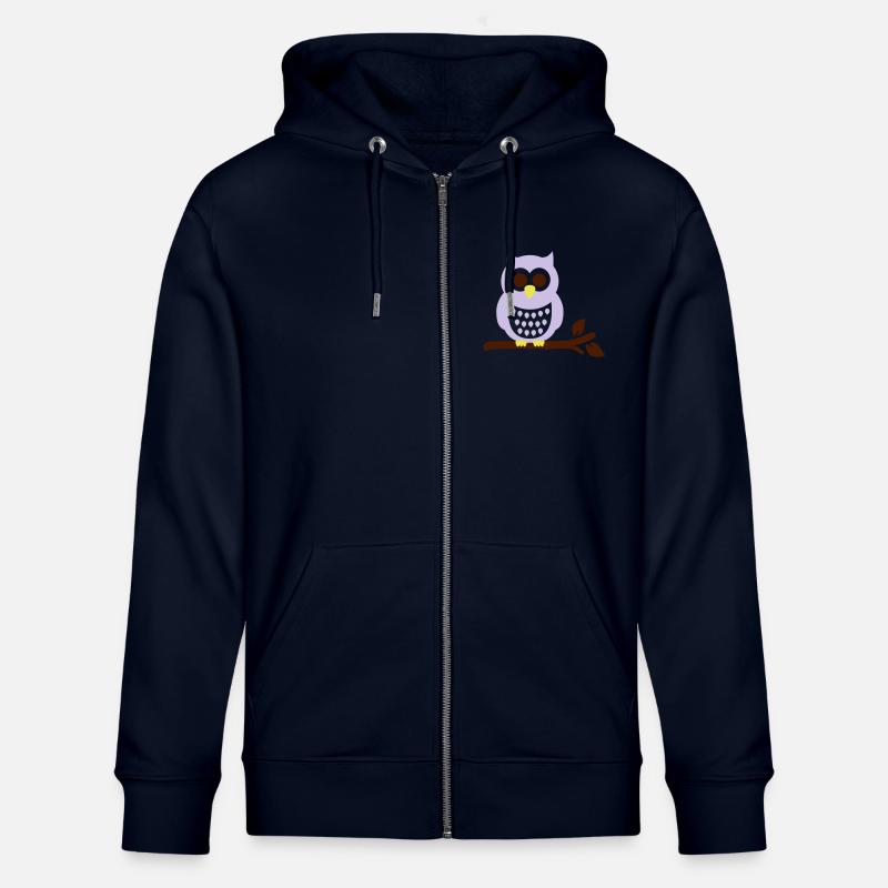 Chouette Hibou - Veste à capuche bio CULTIVATOR Stanley/Stella Unisexe - marine