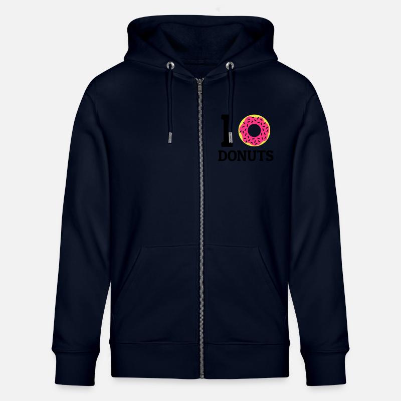 I love donuts - Stanley/Stella Unisex Bio-Kapuzenjacke CULTIVATOR  - Navy