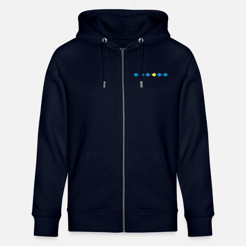 fische_2 - Stanley/Stella Unisex Bio-Kapuzenjacke CULTIVATOR - Navy