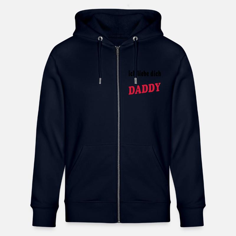 Ich liebe dich DADDY - Veste à capuche bio CULTIVATOR Stanley/Stella Unisexe - marine
