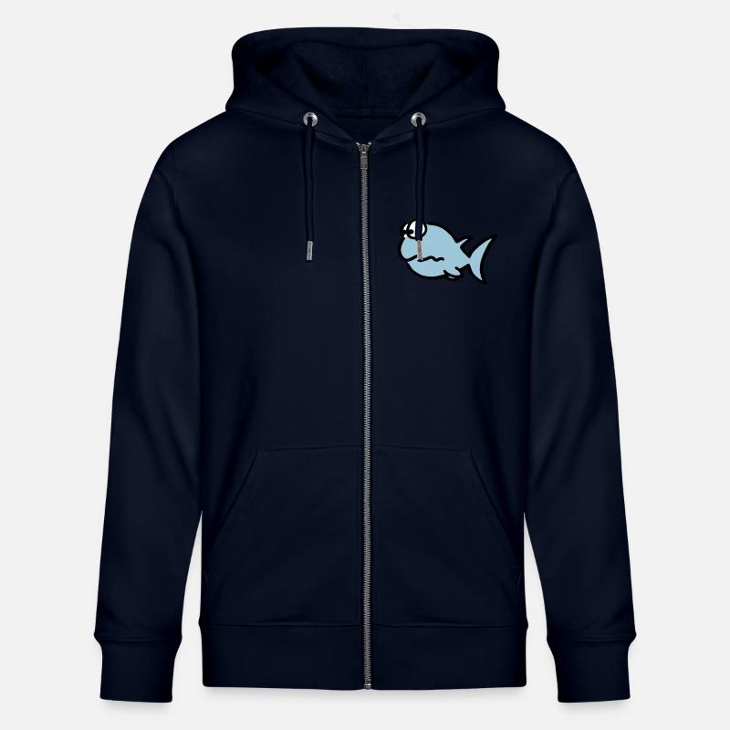 Puzzled fish - Stanley/Stella Unisex Bio-Kapuzenjacke CULTIVATOR  - Navy