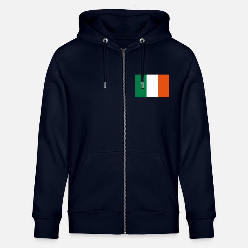 drapeau_irlande - Stanley/Stella Unisex Bio-Kapuzenjacke CULTIVATOR  - Navy