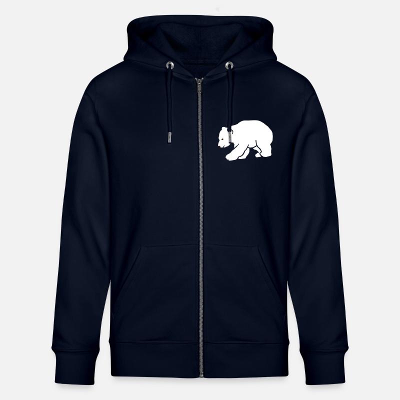 Eisbär Knut Polar - Stanley/Stella Unisex Bio-Kapuzenjacke CULTIVATOR  - Navy