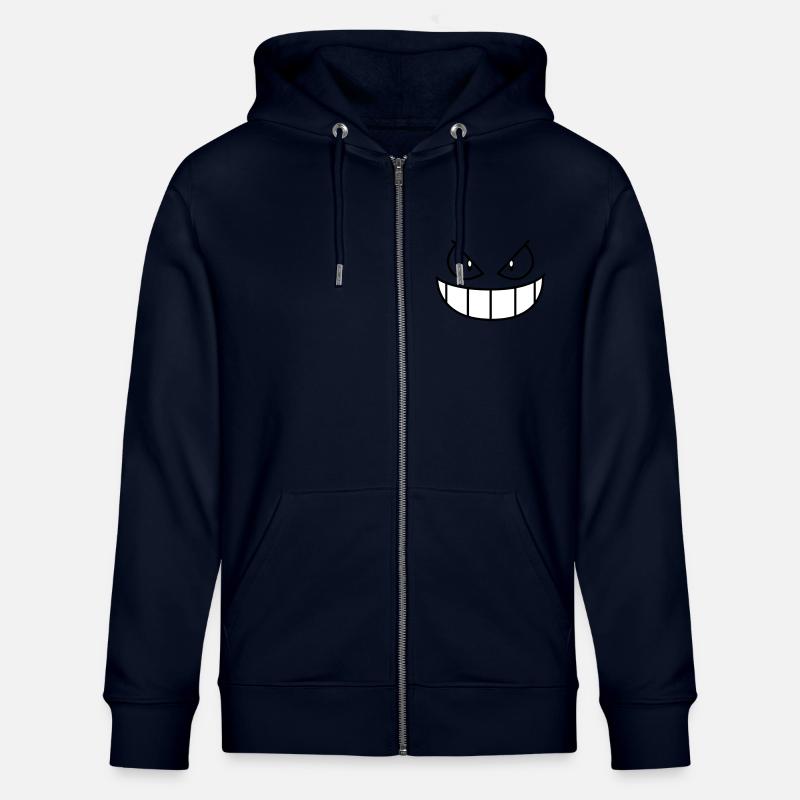 Gengar Gesicht - Stanley/Stella Unisex Bio-Kapuzenjacke CULTIVATOR  - Navy