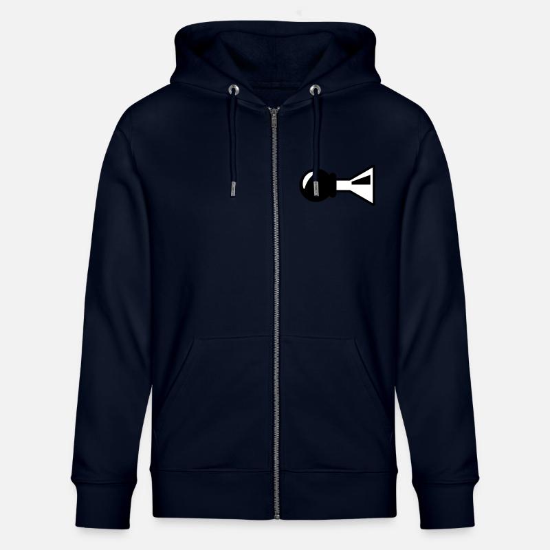 Horn - Stanley/Stella CULTIVATOR  Unisex Organic Hooded Jacket - navy