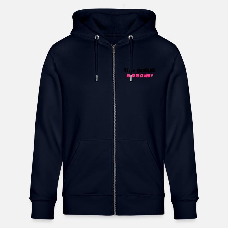 Une SOEUR digne de ce nom !!! - Veste à capuche bio CULTIVATOR Stanley/Stella Unisexe - marine