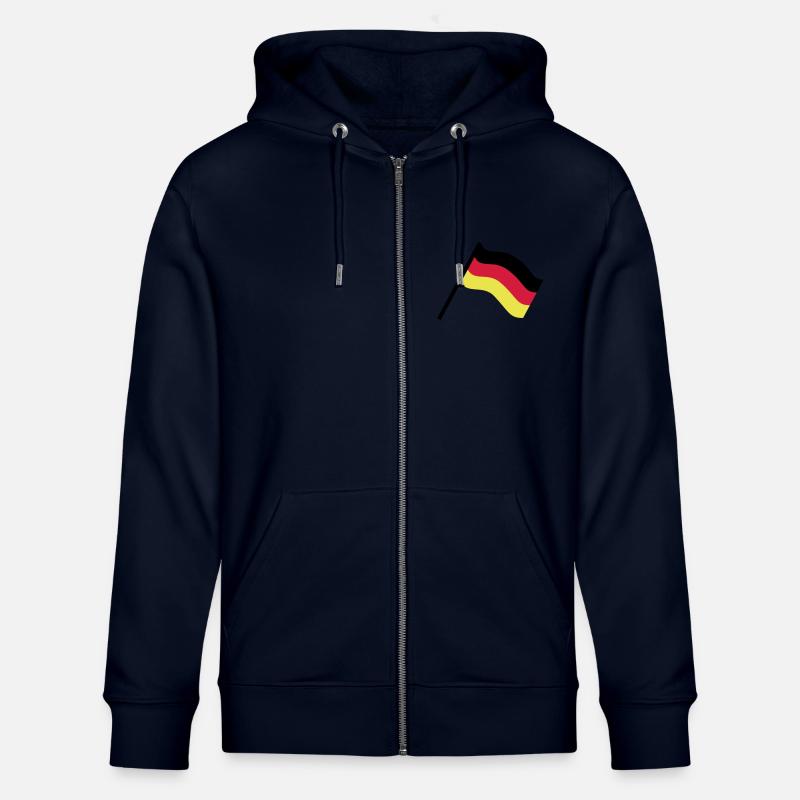 Drapeau de l'Allemagne - Veste à capuche bio CULTIVATOR Stanley/Stella Unisexe - marine