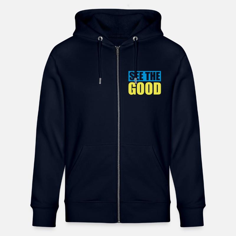 see the good Zitat - Stanley/Stella Unisex Bio-Kapuzenjacke CULTIVATOR - Navy