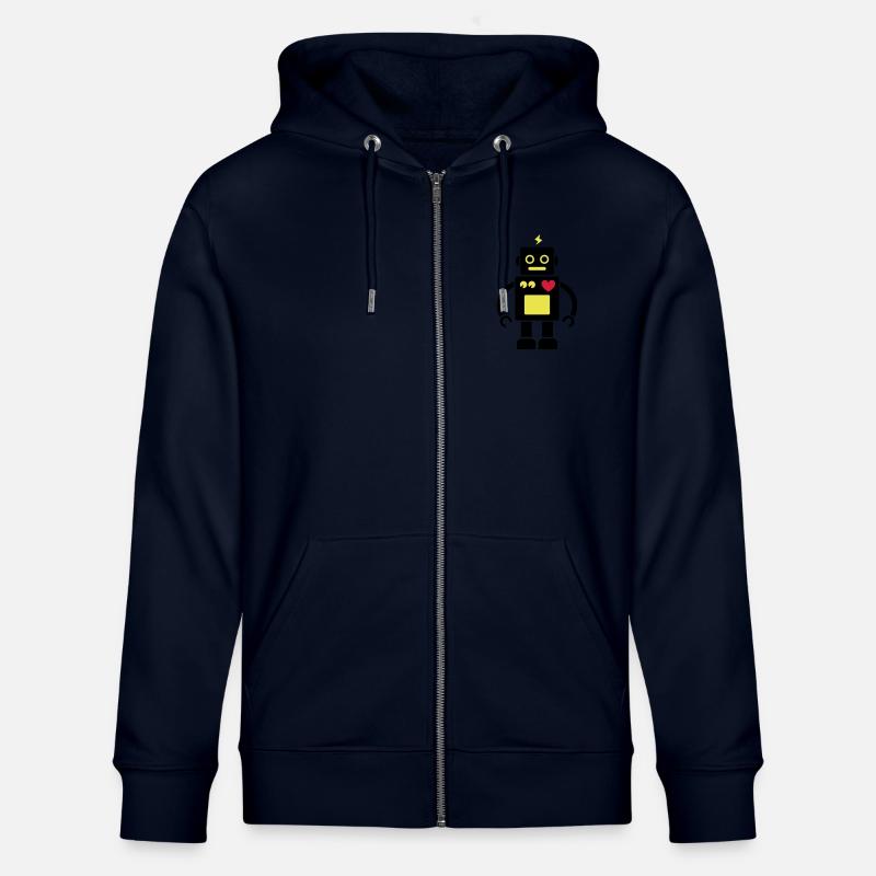 Roboter / Robot #2_3c - Stanley/Stella Unisex Bio-Kapuzenjacke CULTIVATOR  - Navy