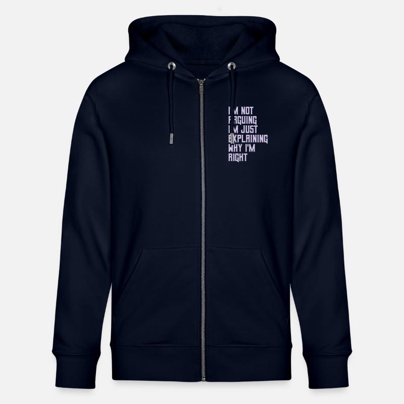 I m not arguing - Stanley/Stella Unisex Bio-Kapuzenjacke CULTIVATOR  - Navy