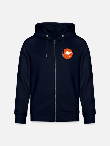 Känguruh orange - Stanley/Stella Unisex Bio-Kapuzenjacke CULTIVATOR  - Navy