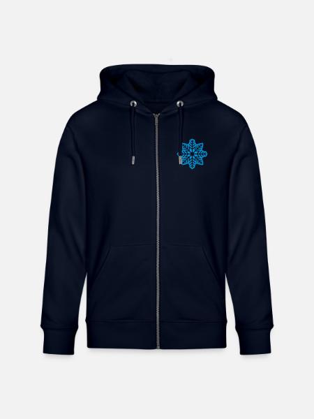 Neige - Veste à capuche bio CULTIVATOR Stanley/Stella Unisexe - marine