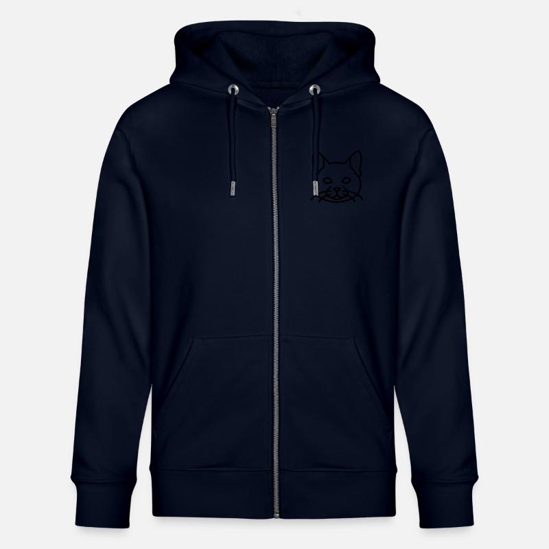 Chat - Veste à capuche bio CULTIVATOR Stanley/Stella Unisexe - marine