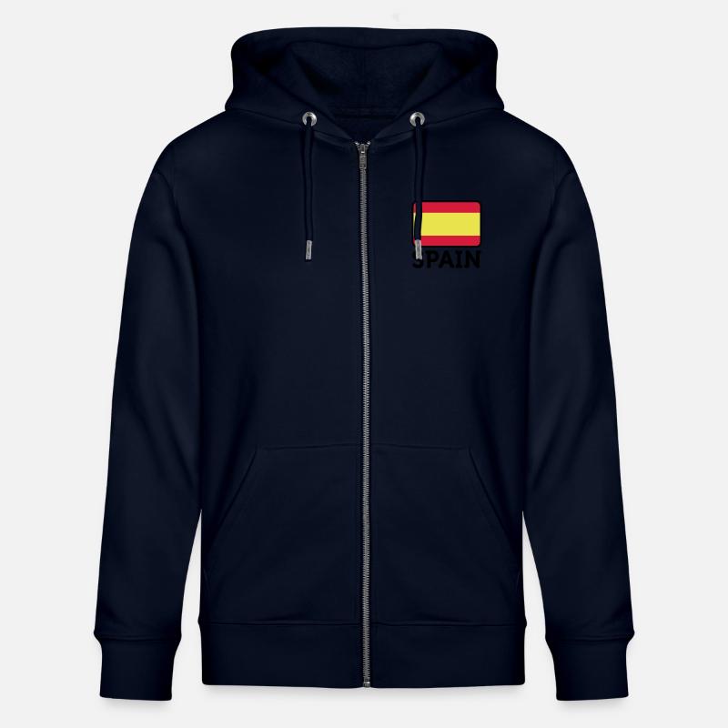 Drapeau national de l Espagne - Veste à capuche bio CULTIVATOR Stanley/Stella Unisexe - marine
