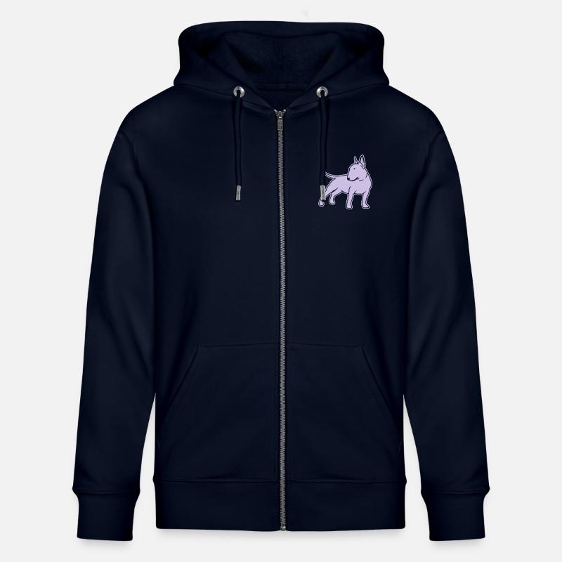 Bull Terrier cn_single_1c_4dark - Veste à capuche bio CULTIVATOR Stanley/Stella Unisexe - marine