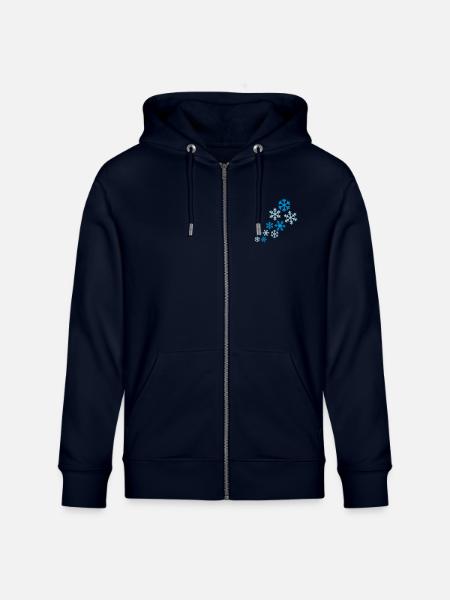 Snow - Stanley/Stella CULTIVATOR Unisex Organic Hooded Jacket - navy