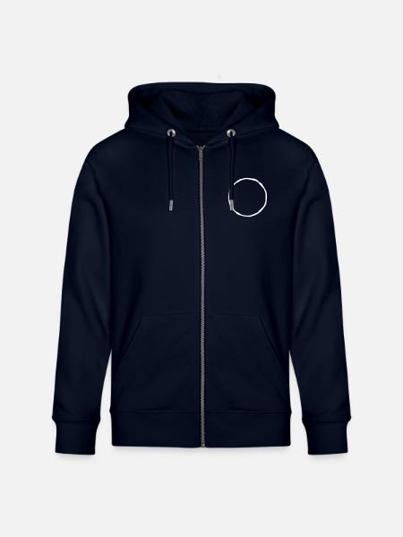 circle - Stanley/Stella CULTIVATOR Unisex Organic Hooded Jacket - navy