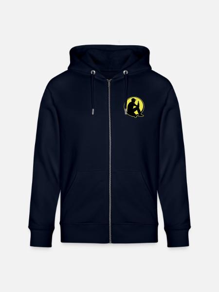 Bottle of Beer Drinking Party - Stanley/Stella CULTIVATOR Unisex Organic Hooded Jacket - navy