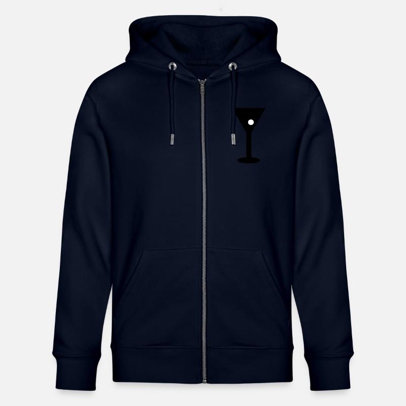 glas_mit_olive - Stanley/Stella Unisex Bio-Kapuzenjacke CULTIVATOR  - Navy