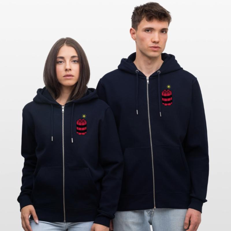 lit tnt dynamite explode explosion spre Stanley/Stella CULTIVATOR  Unisex Organic Hooded Jacket