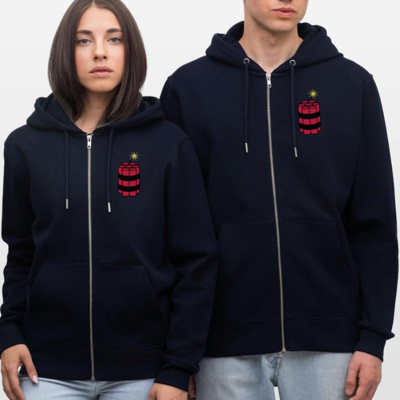 lit tnt dynamite explode explosion spre Stanley/Stella CULTIVATOR  Unisex Organic Hooded Jacket
