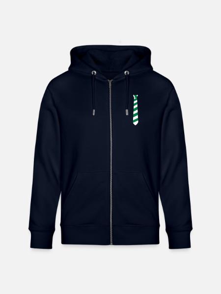 krawatte_7__f2 - Stanley/Stella Unisex Bio-Kapuzenjacke CULTIVATOR  - Navy