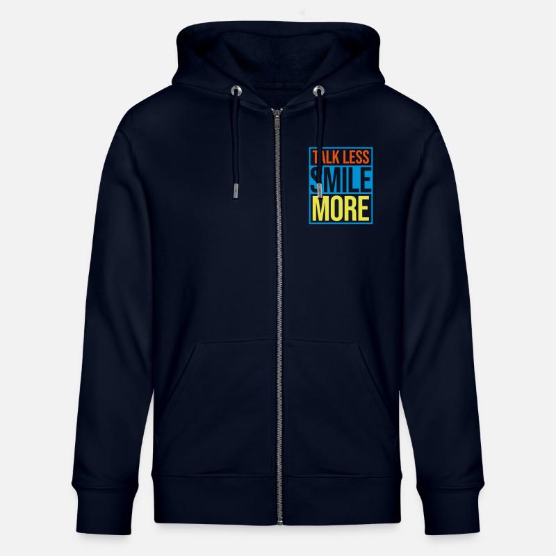 talk less smile more - Stanley/Stella Unisex Bio-Kapuzenjacke CULTIVATOR  - Navy