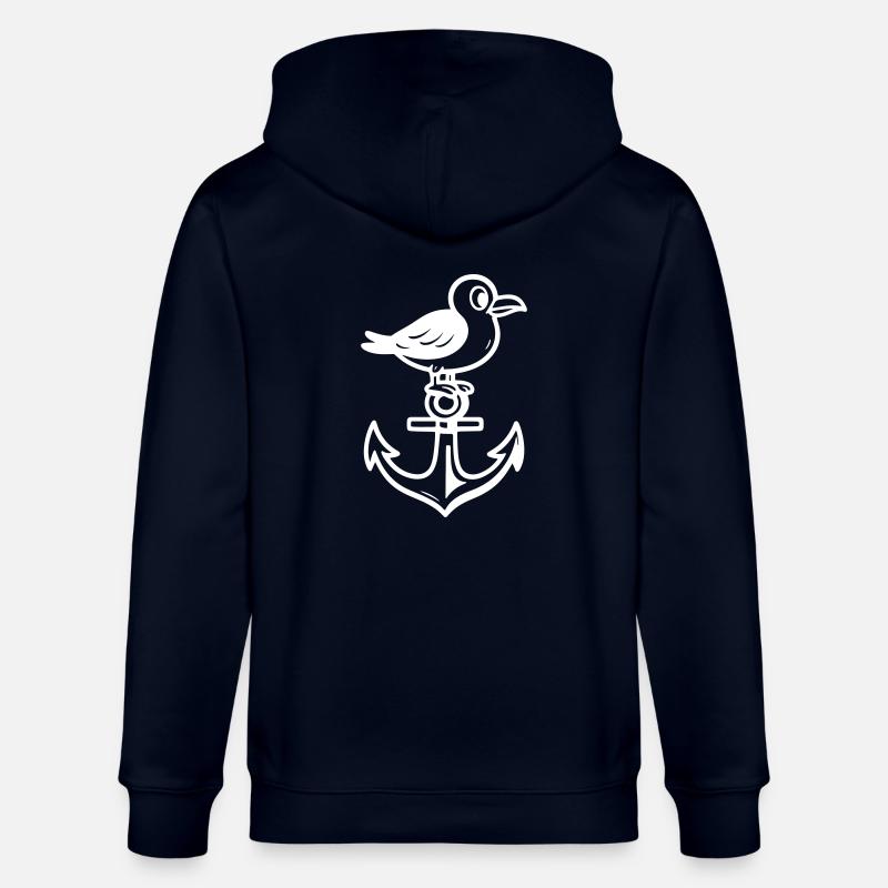 Möwe Anker Comic - Stanley/Stella Unisex Bio-Kapuzenjacke CULTIVATOR  - Navy