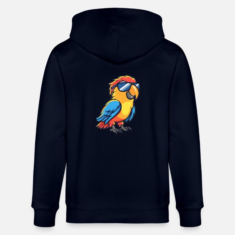 Papagai Bande dessinée cool - Veste à capuche bio CULTIVATOR Stanley/Stella Unisexe - marine