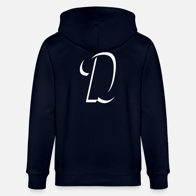 Letter D, Name, der Buchstabe D - Stanley/Stella Unisex Bio-Kapuzenjacke CULTIVATOR  - Navy